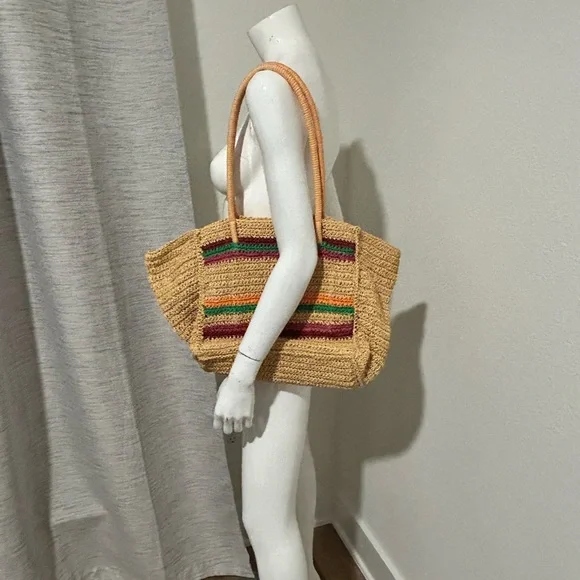 Suncoo Paris Aless Crochet Tote Bag NWT - Picture 10 of 10